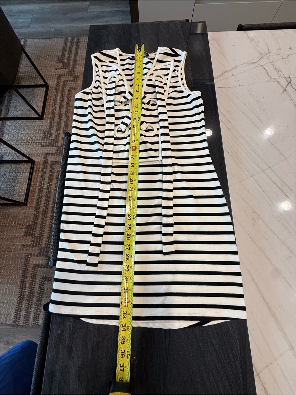 English Factory Black & White Striped Sleeveless Dress - Picture 8 of 10
